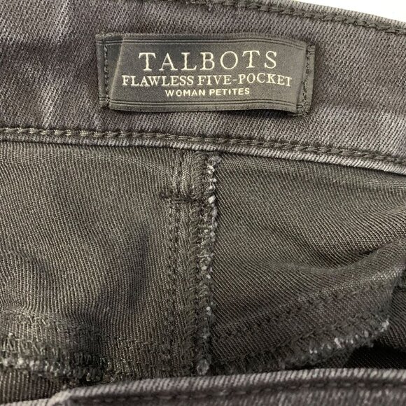 Talbots Flawless Five-Pocket Jegging Jeans Women’s 22WP Black Stretch Mid Rise - Picture 9 of 12